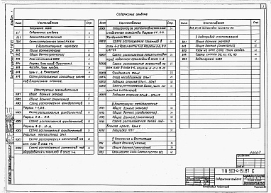 Состав альбома. Типовой проект 903-4-81.87Альбом 1 Пояснительная записка. Архитектурно-строительные и санитарно-технические решения.