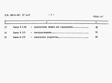 Состав альбома. Типовой проект 902-2-265Альбом 5 Сметы. Часть1. Часть2 (из тп 902-2-267)    