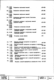 Состав альбома. Типовой проект II-49/12Часть 1 Раздел 2/0  Архитектурно-строительные чертежи  Узлы и детали подземной части здания