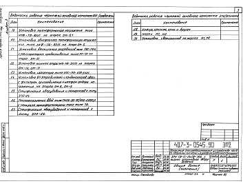 Состав альбома. Типовой проект 407-3-0545.90Альбом 3 Электротехнические решения. Установка оборудования и детали   