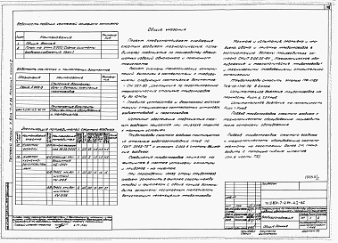 Состав альбома. Типовой проект У.804-7-2.94Альбом 1 ЦЕХ ПО ПРОИЗВОДСТВУ ОБОЗНЫХ ИЗДЕЛИЙ Пояснительная записка. Схема генплана. Технология производства. Архитектурные решения. Конструкции железобетонные. Конструкции металлические. Водопровод и канализация. Отопление и вентиляция. Электротехнические