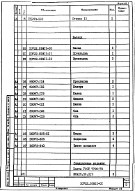 Состав альбома. Проект 10722 Комплексно-механизированнаяЧасть 10722.01М11 Механизм подъема заслонки. Рабочая конструкторская документация.
