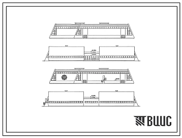 Типовой проект 291-8-24с.88 Физкультурно-оздоровительный комплекс (в легких металлических конструкциях) (ФОК-1-с). Сейсмичность 7, 8, 9 баллов. Стены из трехслойных металлических панелей.