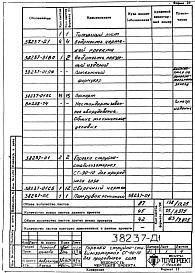 Состав альбома. Проект 38237 ГорелкаАльбом 1 Рабочие чертежи