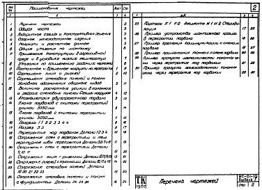Состав альбома. Серия ИС-01-19 ЖелезобетонныеВыпуск 1 Материалы для проектирования