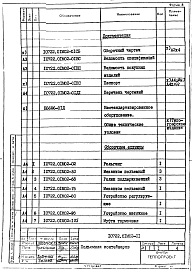 Состав альбома. Проект 10722 Комплексно-механизированнаяЧасть 10722.01М02 Подъемник контейнеров. Рабочая конструкторская документация.