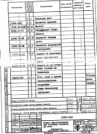 Состав альбома. Проект 10356 СушилоАльбом 7 Сушило фильтрационное для литейных полуформ на газе. Рабочая документация