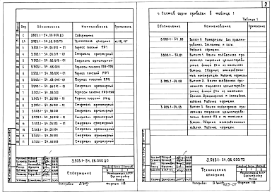Состав альбома. Серия 3.503.1-54 МостыВыпуск 6 Балки промежуточных опор. Арматурные изделия. Рабочие чертежи.