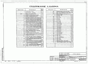 Состав альбома. Типовой проект 703-1-6.86Альбом 4 Конструкции металлические.   