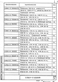 Состав альбома. Серия 1.038.1-1 ПеремычкиВыпуск 1 Перемычки брусковые для жилых и общественных зданий. Рабочие чертежи