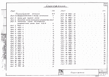 Состав альбома. Серия 1.415-1 ЖелезобетонныеВыпуск 1 Фундаментные балки для стен с шагом колонн 6 м 