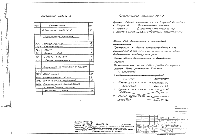 Состав альбома. Типовой проект 905-01-1Альбом 1 Выпуск 8  Технологическая часть ГРП-8