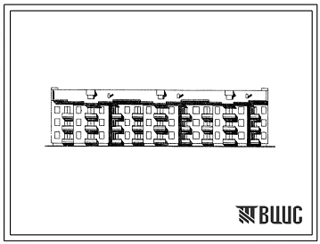Типовой проект 114-202-2 Трехэтажный трехсекционный дом на 27 квартир (однокомнатных 1Б-3; двухкомнатных 2Б-12; трехкомнатных 3А-3, 3Б-6; четырехкомнатных 4Б-3). Для строительства в 1В, 1Д и 2В климатических подрайонах