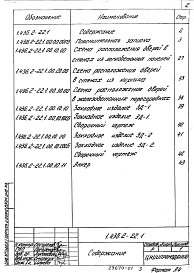 Состав альбома. Серия 1.436.2-22 ДвериВыпуск 1 Указания по применению. Узлы. Рабочие чертежи