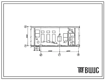 Типовой проект 0407-1-06.86 Дизельная электростанция встроенная мощностью 350кВт к т. п. В-п-225-34.86-сухие грунты к т. п. В-п-225-35.86-вод.грунты