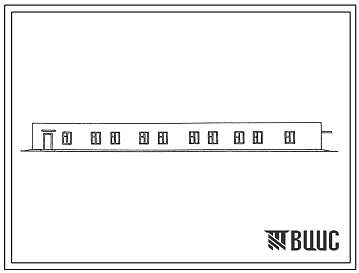 Фасады Типовой проект 807-11-32с.13.88 Санитарный пропускник на 60 человек для животноводческих и птицеводческих предприятий (здание кирпичное). Для строительства в Узбекской ССР.