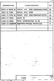 Состав альбома. Серия 1.038.1-1 ПеремычкиВыпуск 4 Перемычки брусковые для жилых и общественных зданий со стенами из кирпича толщиной 88 мм. Рабочие чертежи
