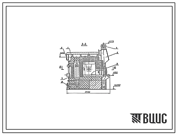 Проект РП12123 Печь нагревательная камерная размерами пода 0,93х0,7 м, на газе низкого давления с отводом дыма в боров