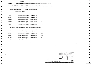 Альбом 4 Ведомости потребности в материалах