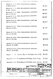 Состав альбома. Типовой проект П47/12Часть 3 ВК Раздел 1.Х.1 Водоснабжение, канализация, водостоки. 