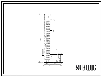 Типовой проект П-4-570(255-1-498.13.86) Помещения тира в подвале общеобразовательной школы на 13 классов (504 учащихся) со стенами из камня известняка-ракушечника, (убежище на 570 человек, размеры убежища 54,7м на 18м, режимы вентиляции 1,2).