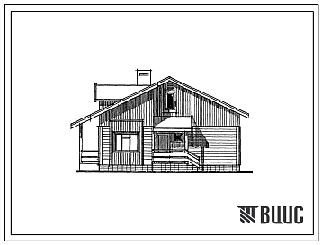 Типовой проект 186-115-209.13.88 Одноэтажный 1-квартирный жилой дом с 4-комнатной квартирой со стенами из бруса (для строительства в Ленинградской области)