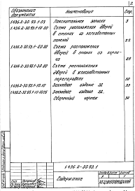 Состав альбома. Серия 1.436.2-30.93 ДвериВыпуск 1 Указания по применению. Узлы. Рабочие чертежи