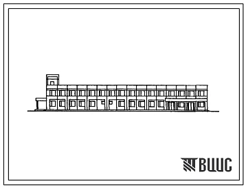 Типовой проект 416-1-232.89 Административно-бытовой корпус на 600 человек в конструкциях серии 1.090.1-1 с высотой этажа 3,3 метра