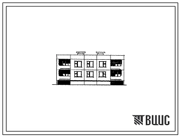 Типовой проект 111-210-13 Двухэтажный крупнопанельный дом на 4 квартиры (трехкомнатных 3Б-2, четырехкомнатных 4Б-2). Для строительства во 2В климатическом подрайоне Белорусской ССР