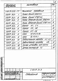 Состав альбома. Серия 1.431.9-31 ПерегородкиВыпуск 3 Панели каркасно-обшивные. Рабочие чертежи
