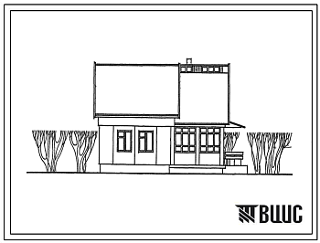 Фасады Типовой проект 181-000-493.13.86 Дом с трехкомнатной квартирой типа 3Б. Общая площадь 76 м2 . Для Республики Калмыкия.