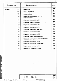 Состав альбома. Серия 1.189.1-12с КонструкцииВыпуск 2 Конструкции шахт лифтов грузоподъемностью 400 кг с противовесом сзади кабины и скоростью движения 1,0 м/с для жилых зданий до 10 этажей. Рабочие чертежи 