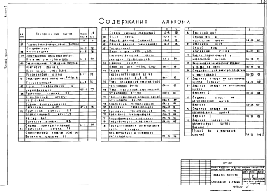 Состав альбома. Типовой проект 709-168Альбом 1 Пояснительная записка. Рабочие чертежи