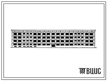 Фасады Типовой проект 1-318-15 Четырехэтажное общежитие на 309 мест серии 1-318