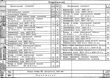 Состав альбома. Серия 1.132-4 ПанелиВыпуск 1-13 Панели группы НТ1 толщиной 400 мм