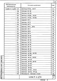 Состав альбома. Серия 3.818.9-2 ТехнологическиеВыпуск 3.91 Железобетонные изделия решетчатых полов свиноводческих зданий и зданий крупного рогатого скота. Рабочие чертежи