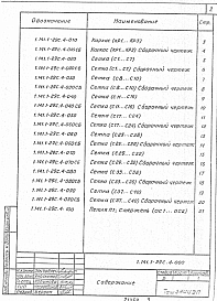 Состав альбома. Серия 1.141.1-29c ПлитыВыпуск 4 Плиты перекрытий с круглыми пустотами длиной 2860 и 2260 мм, шириной 1790, 1490, 1190 и 990 мм. Арматурные изделия. Рабочие чертежи 