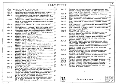 Состав альбома. Серия ИС-01-04 УнифицированныеВыпуск 1 Материалы для проектирования