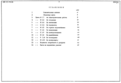 Состав альбома. Типовой проект 188-24-196.85Альбом 3 Сметы