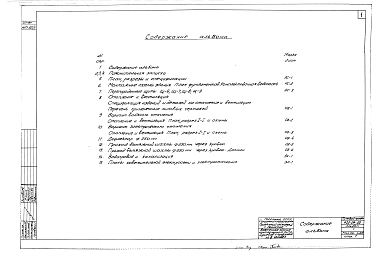 Состав альбома. Типовой проект 420-04-22Альбом 1 Рабочие чертежи