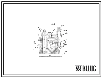 Проект 12007 Печь нагревательная камерная размерами пода 0.58х0.58 м, на газе с отводом дыма вверх