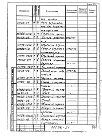 Состав альбома. Проект 11195 ПечьАльбом 1 Рабочие чертежи печи вертикальной для вспучивания перлита