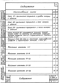 Состав альбома. Серия 3.016-3 ОтапливаемыеВыпуск 5 Архитектурные узлы. Рабочие чертежи