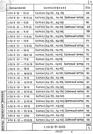 Состав альбома. Серия 1.131.9-21 ПанелиВыпуск 1 Панели перегородок гипсобетонные для жилых зданий. Рабочие чертежи