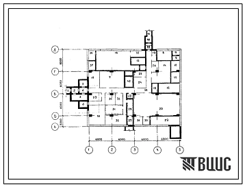Типовой проект Г.2-IV-3.90 Заглубленное здание вспомогательного назначения (убежище на 100 человек, размеры убежища 24м на 21м, режимы вентиляции 1,2).