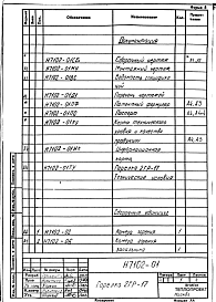 Состав альбома. Проект Н7102 ГорелкаАльбом 1 Рабочие чертежи