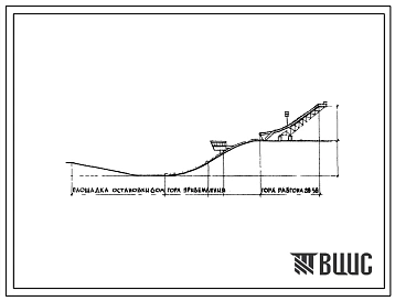 Типовой проект 290-4-3 Трамплины для прыжков на лыжах (длина прыжка 20, 30 и 40 м). Для строительства в 1В климатическом подрайоне, 2 и 3 климатических районах с обычными геологическими условиями