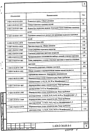 Состав альбома. Серия 1.420.3-36.03 КаркасыВыпуск 0-1 Каркасы с одно- и многопролетными рамами пролетами 15, 18, 21, 24 и 30 м для бескрановых зданий и зданий с подвесными кранами грузоподъемностью до 5 т. Материалы для проектирования