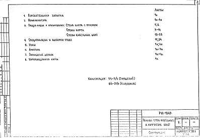 Альбом 1 Рабочие чертежи