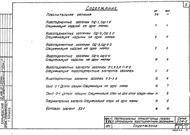 Состав альбома. Серия 3.016-2 НеотапливаемыеВыпуск 3 Строительные изделия 